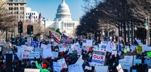 Protest Against Immigrant Deportations white house