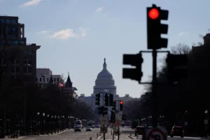 The Dome of the U.S. Capitol is seen along Pennsylvania Avenue, after U.S. President Donald Trump threw his support behind calls for a federal government takeover of the U.S. capital, in Washington, D.C. on February 21, 2025. Kent Nishimura/Reuters